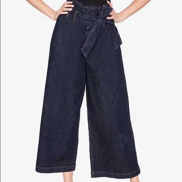 Rachel Roy Denim, Paperbag High Waisted Capri Jeans, sz 28 - Picture 2 of 12